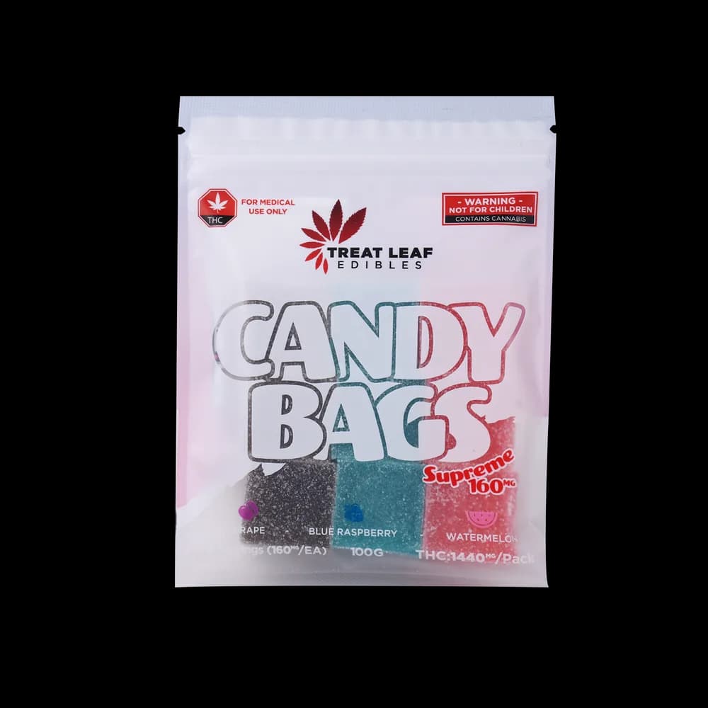 160mg THC Gummies 9 pack by Treat Leaf Assorted Flavours