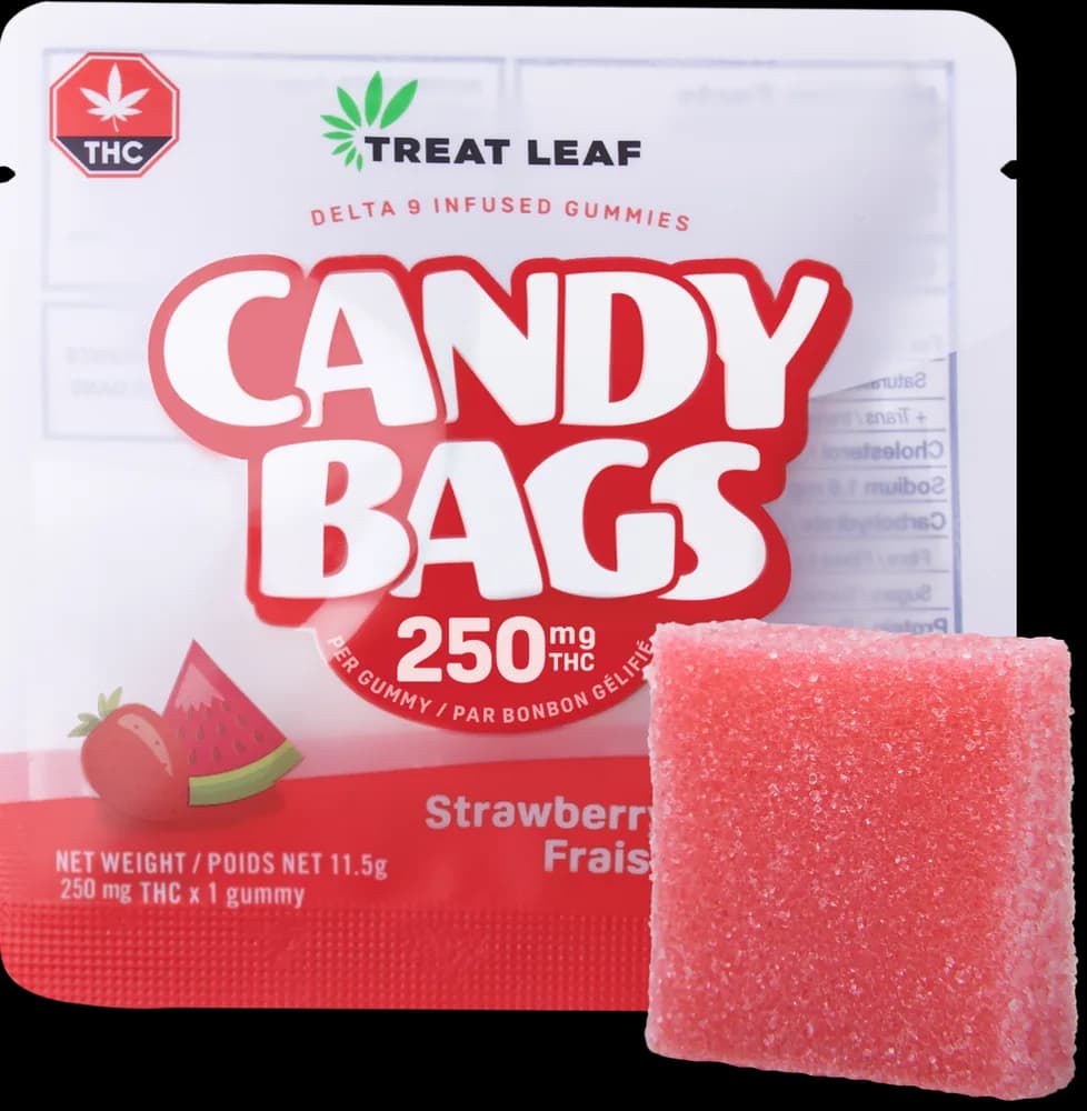 THC Gummy 250mg – Treat Leaf Candy Bag